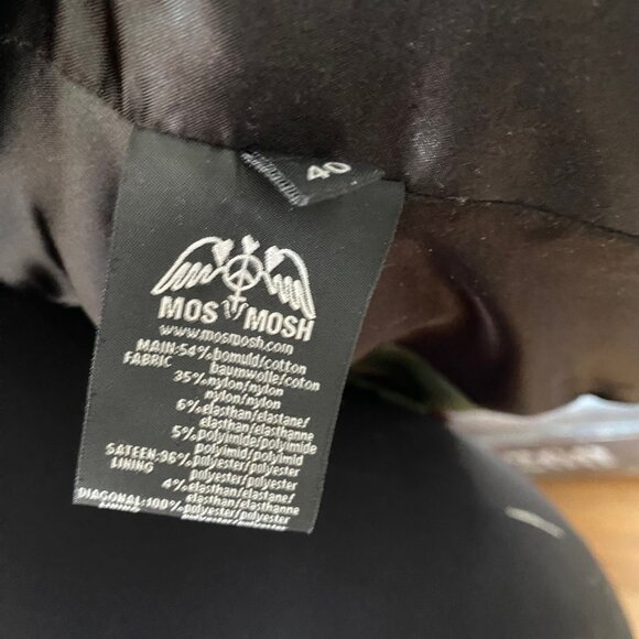 Mos Mosh Blake Flowered Jacquard Blazer Jacket Single Button s40 - Picture 9 of 10